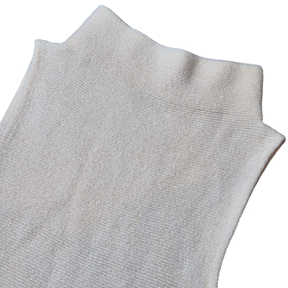 Free People Women's Small Cream Sleeveless Mock Neck Knit Dress Minimalist